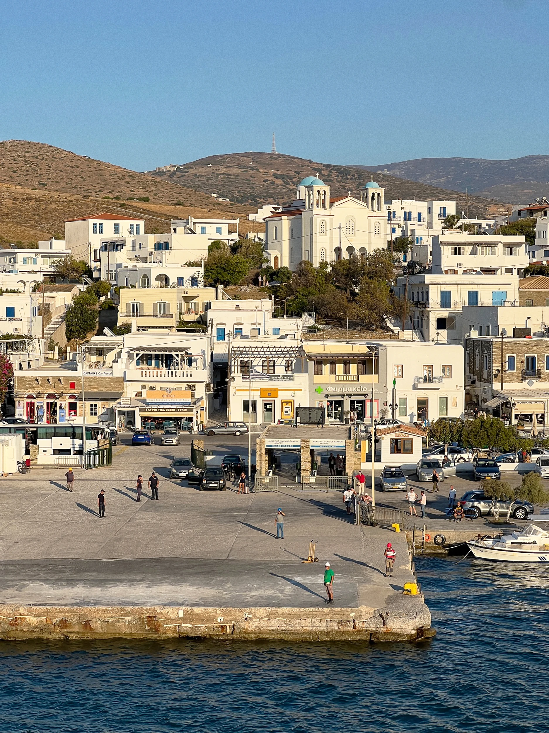 Andros Port, Ferry terminal in Gavrio